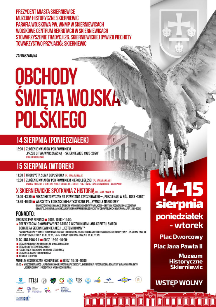 Plakat Święta Wojska Polskiego w Skierniewicach 2023